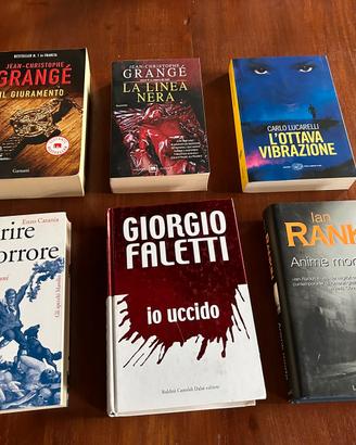 Lotto di 6 libri thriller giallo