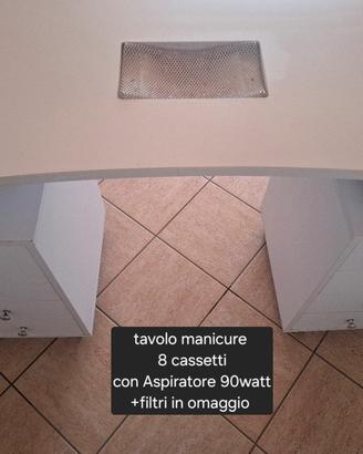 tavolo manicure professionale 