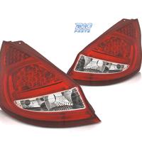 FANALI PER FORD FIESTA MK7 08-12 LED ROSSO CROMATO