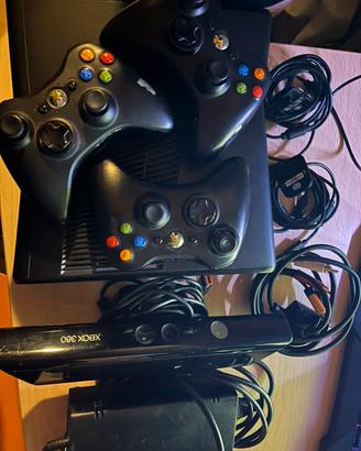 Xbox 360 con giochi e kinect
