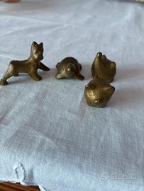 Animaletti in ottone/ bronzo