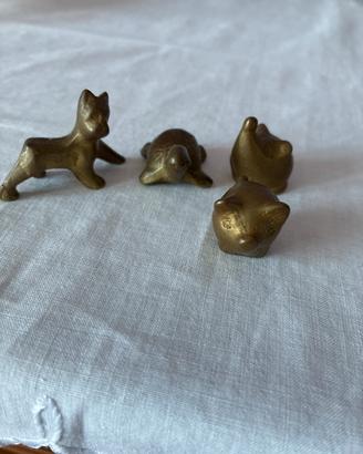 Animaletti in ottone/ bronzo