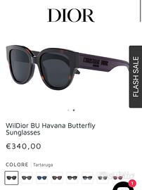 Occhiali Dior Donna WilDior BU Havana Butterfly