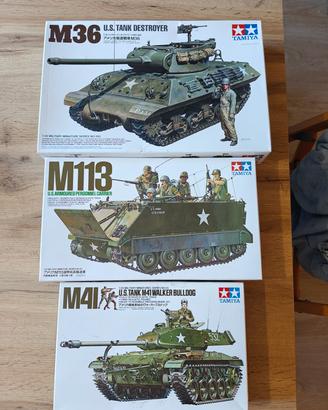 Tamiya 1/35 M36 Jackson + M41 Walker + M113 APC