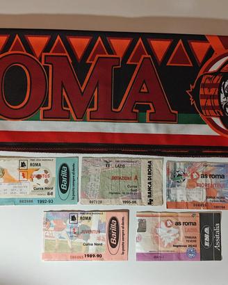 Lotto Sciarpa A.S. Roma e 7 biglietti a partite