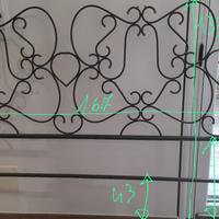 Testiera letto antica