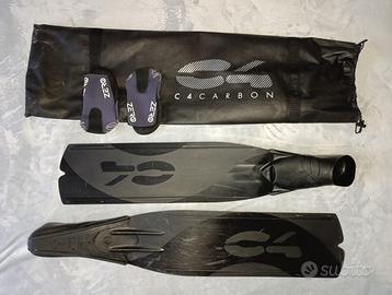 Pinne da apnea con calzari in neoprene (C4)