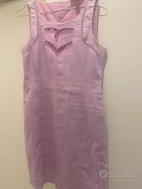 Tubino lino Camomilla color glicine