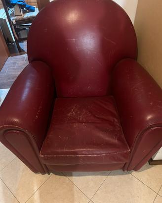 Poltrona vanity rossa luxury