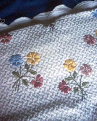 Copriletto pique di cotone