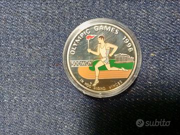 Lotto 2 rare monete in cofanetti argento Proof