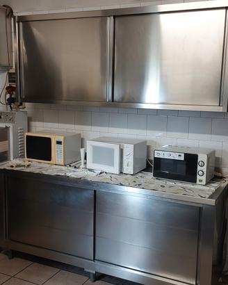 credenza in acciaio inox