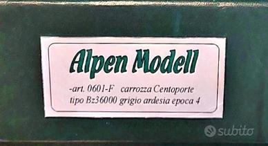 alpenmodell H0 carrozza centoporte 