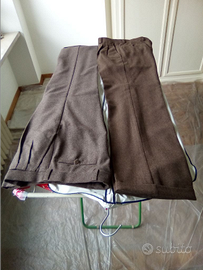 2 Pantaloni sartoriali uomo tgUE94 pura lana nuovi