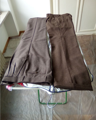 2 Pantaloni Sartoria TgUE94PuraLanaNuovi 2x70eu