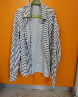Camicia SASCH righe marroni taglia M
