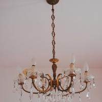 Lampadario gocce vetro