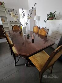 Tavolo e sei sedie