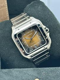 Cartier Santos Large Brown WSSA0064 Full Set