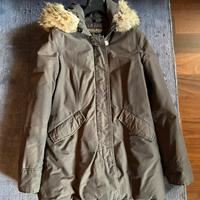 Piumino parka marrone woolrich taglia M