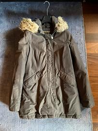 Piumino parka marrone woolrich taglia M