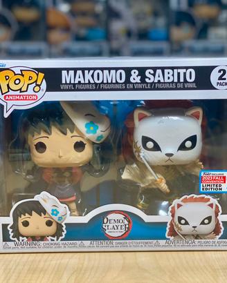 Funko Pop Demon Slayer Makomo & Sabito 2 Pack