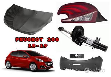 Peugeot 208 cofano paraurti airbag fanale freni 15