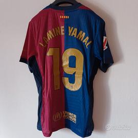 Maglia Calcio Barcellona Lamine Yamal 19 Taglia M