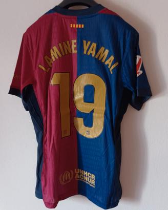 Maglia Calcio Barcellona Lamine Yamal 19 Taglia M