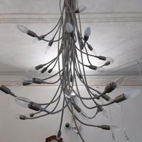 Lampadario Turciù 36 luci nickel  Catellani&Smith