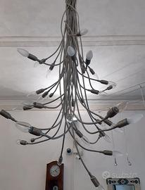 Lampadario Turciù 36 luci nickel  Catellani&Smith