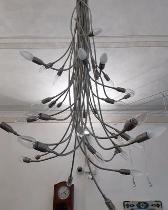 Lampadario Turciù 36 luci nickel  Catellani&Smith