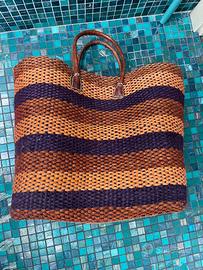 Borsa da spiaggia  in paglia