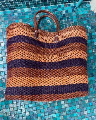Borsa da spiaggia  in paglia
