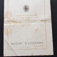 ANSALDO Motori Aviazione Tipo 4E-145 depliant