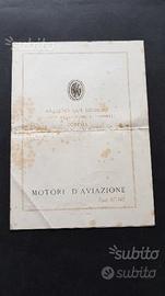 ANSALDO Motori Aviazione Tipo 4E-145 depliant