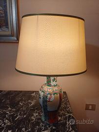 Lampada da tavolo in porcellana cinese