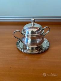 Zuccheriera vintage in silver. (Metallo argentato)