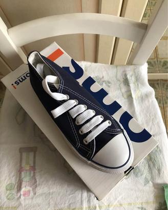 Sneakers donna NUOVE blu tessuto Original Marines
