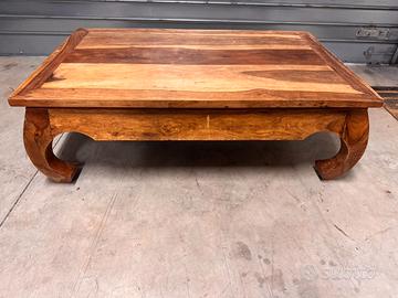 Tavolo da Oppio in teak massello (Indonesia)