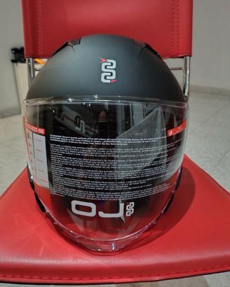 Casco Jet OJ Scatto Nero 