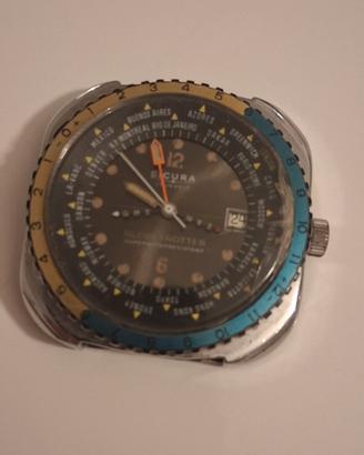 700€ Spedito 
Raro orologio vintage Sicura Globetr