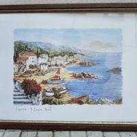 Quadro Liguria paesaggio marino Le cinque Terre