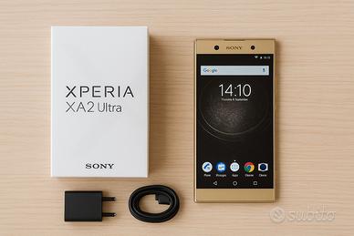 Sony Xperia XA2 Ultra Oro  + cover pari al NUOVO 