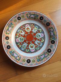 Piatto decorativo porcellana cinese hand painted