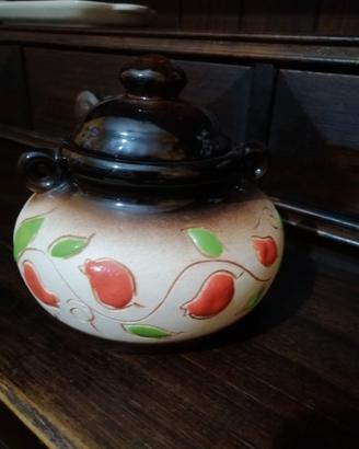 Zuppiera/Legumiera Rustica in Ceramica Dipinta a M
