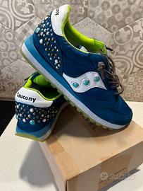 Sneakers Saucony jazz pelle e strass