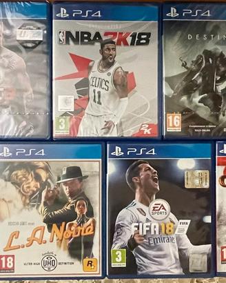 Lotto 7 giochi Ps4 : GTA V, God of War, L.A. Noire