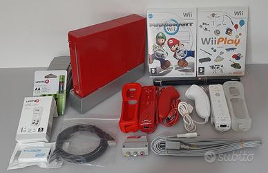 NINTENDO Wii Rossa con giochi e accessori