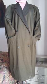 Soprabito donna verde militare double face